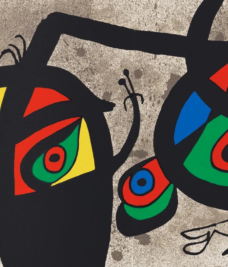 Joan Miró, Le Lézard aux plumes d'or (The Lizard with Golden Feathers) (detail), 1971, colour lithograph