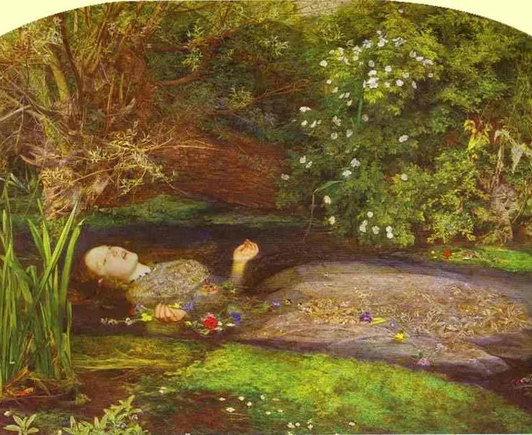 Ophelia (1851–52) by John Everett Millais — a defining Pre-Raphaelite masterpiece at Tate Britain