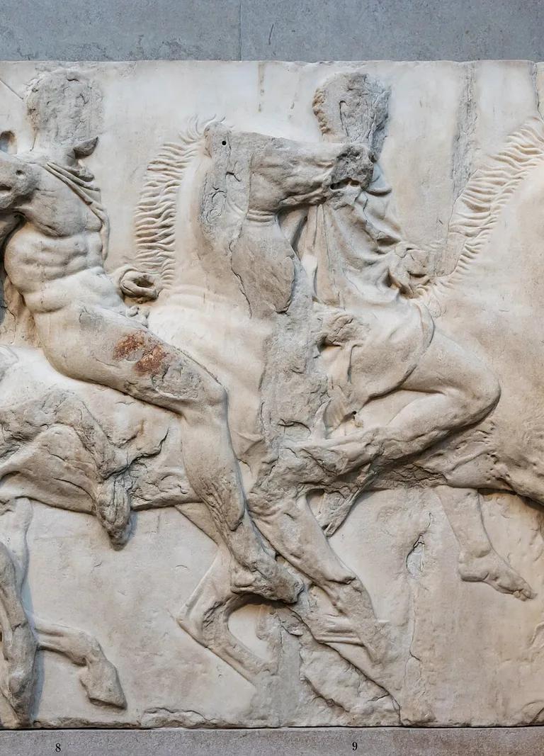 Parthenon frieze sculptures at the British Museum