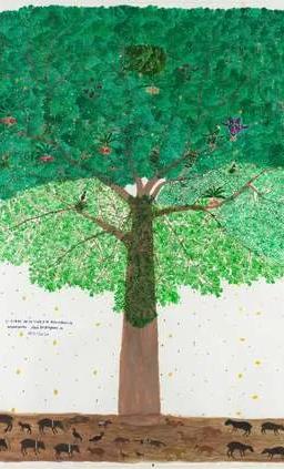 Artwork from the Gathering Ground collection display