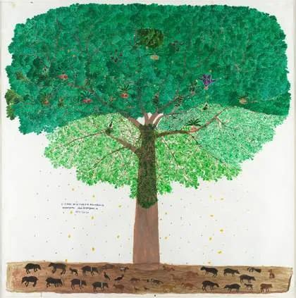 Artwork from the Gathering Ground collection display