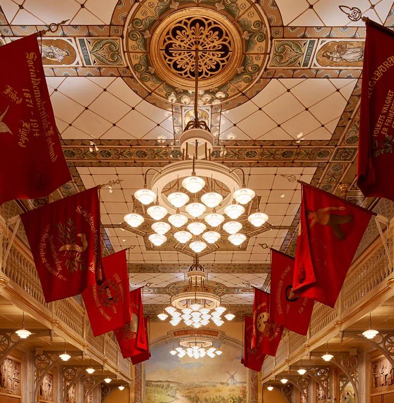 The decorated Banquet Hall of the 1879 Workers' Assembly Hall