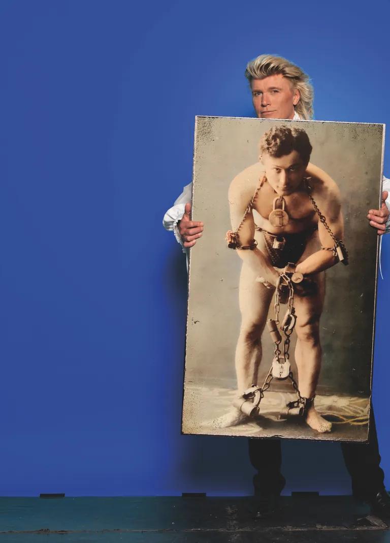 Illusionist Hans Klok, featured in the Abracadabra magic exhibition