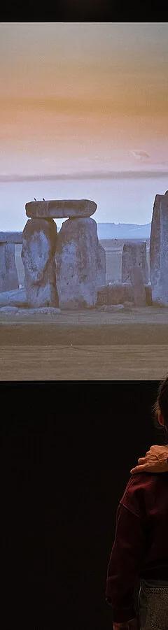 Promotional image for the Stonehenge special exhibition at the Archäologische Staatssammlung München
