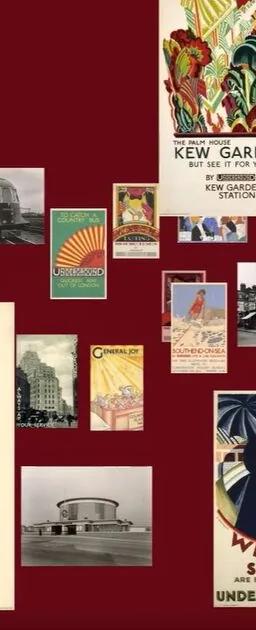 A set of art deco posters