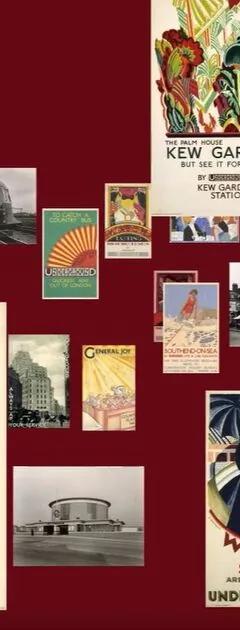 A set of art deco posters