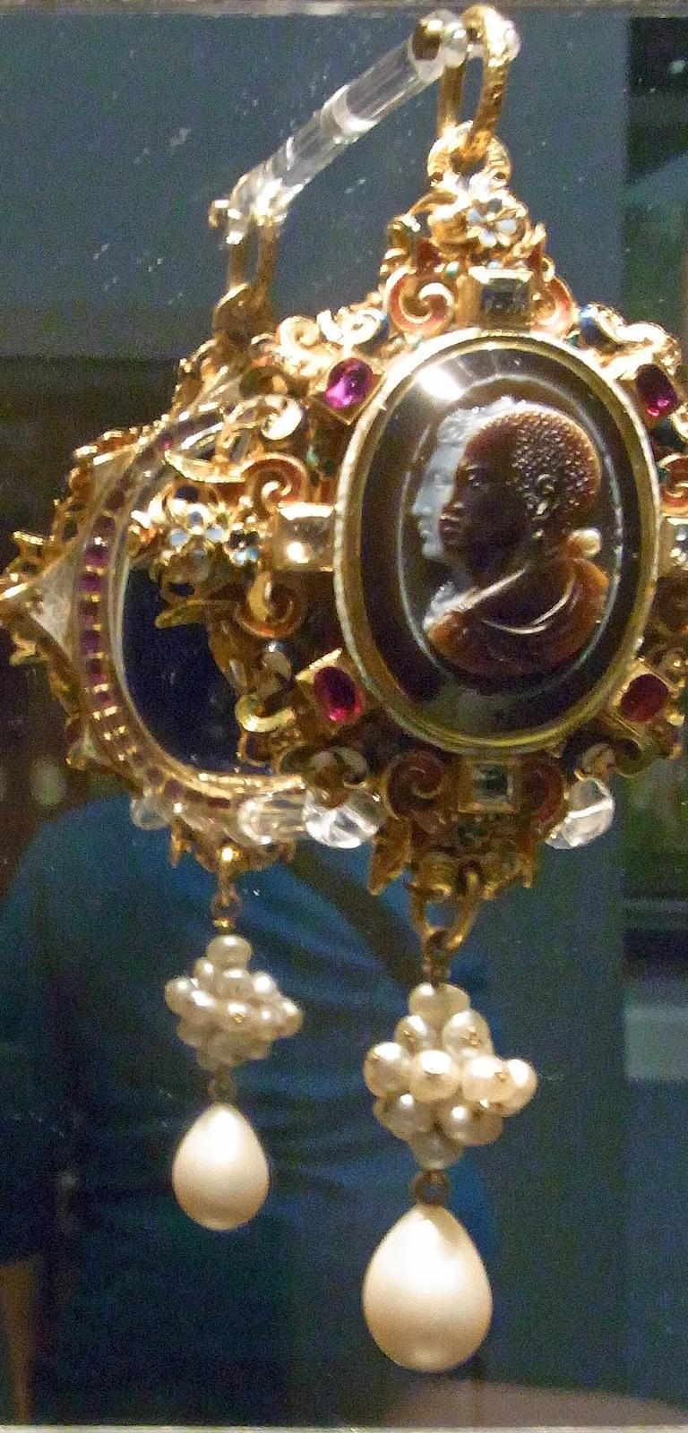 The Drake Jewel, an Elizabethan Renaissance pendant given to Sir Francis Drake by Queen Elizabeth I, on display at the Victoria and Albert Museum