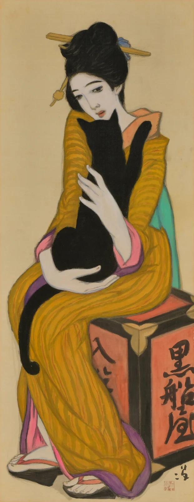 Promotional image for the Takehisa Yumeji exhibition