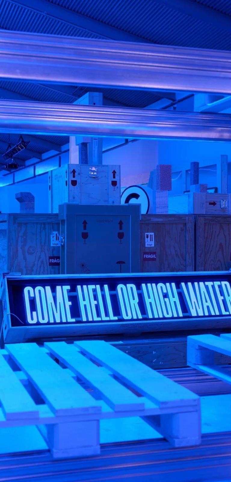 Come Hell Or High Water by SUPERFLEX, installation view at ARKEN
