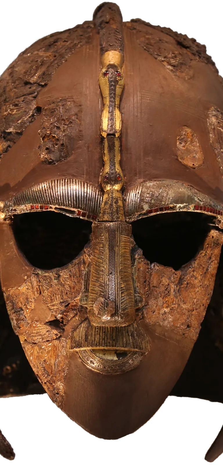 The reconstructed Sutton Hoo helmet