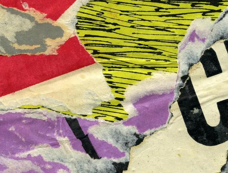 Jacques Villeglé decollage work, Seine Jacob