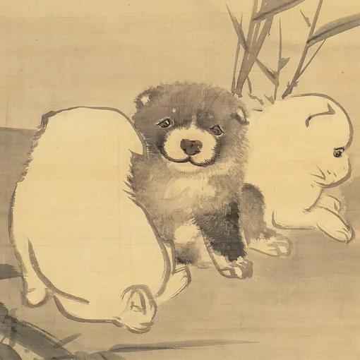 Key visual for Go, go go! Team Ōkyo at Saga Arashiyama Museum of Arts & Culture