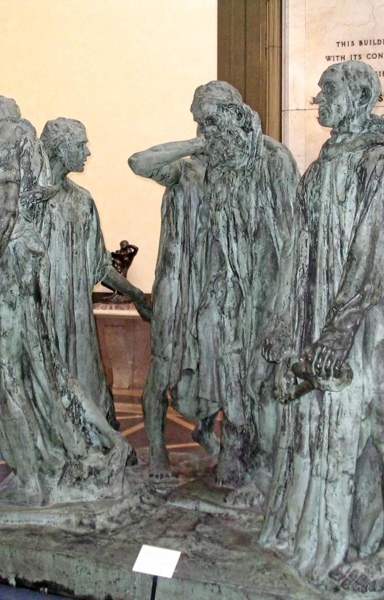 Auguste Rodin's bronze group The Burghers of Calais at the Rodin Museum, Philadelphia