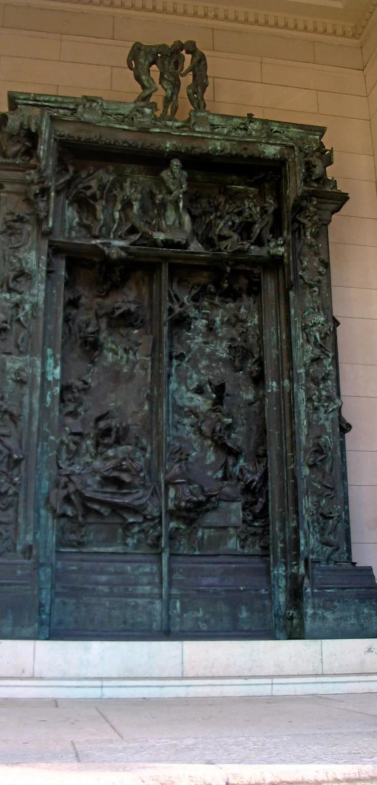 Auguste Rodin's bronze The Gates of Hell at the Rodin Museum, Philadelphia