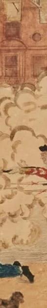 Detail of Paul Revere's 1770 engraving 'The Bloody Massacre Perpetrated in King Street, Boston', shown in the exhibit