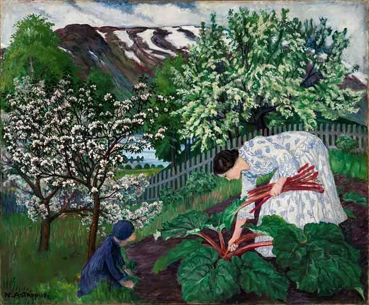 Nikolai Astrup, Rhubarb (1911-21), exhibition image