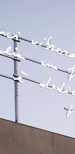 Alberto Garutti's Temporali rooftop light installation at MAXXI