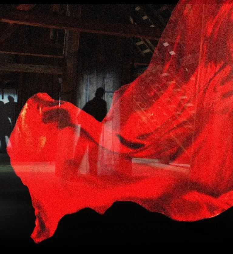 The light-and-sound exhibition Battle of the Commons in the attic
