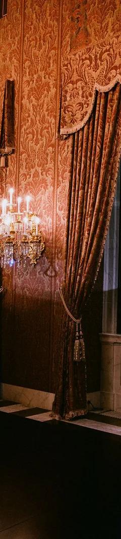 Japanese lacquerware and artefacts on display in the Throne Room of the Royal Palace Amsterdam