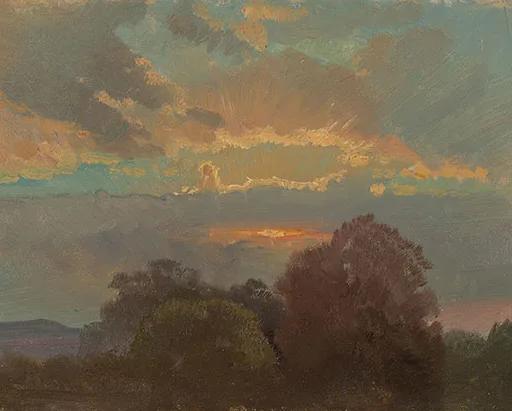 Nineteenth-century oil sketch from the Luminous Color exhibition