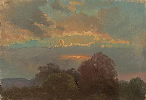 Nineteenth-century oil sketch from the Luminous Color exhibition
