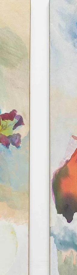 Suzanne Jackson, Wind and Water (detail), 1975, acrylic wash and graphite on gessoed canvas