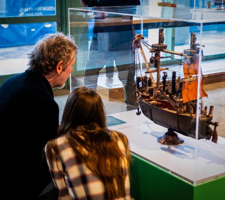 Ship models on display in Small but mighty!