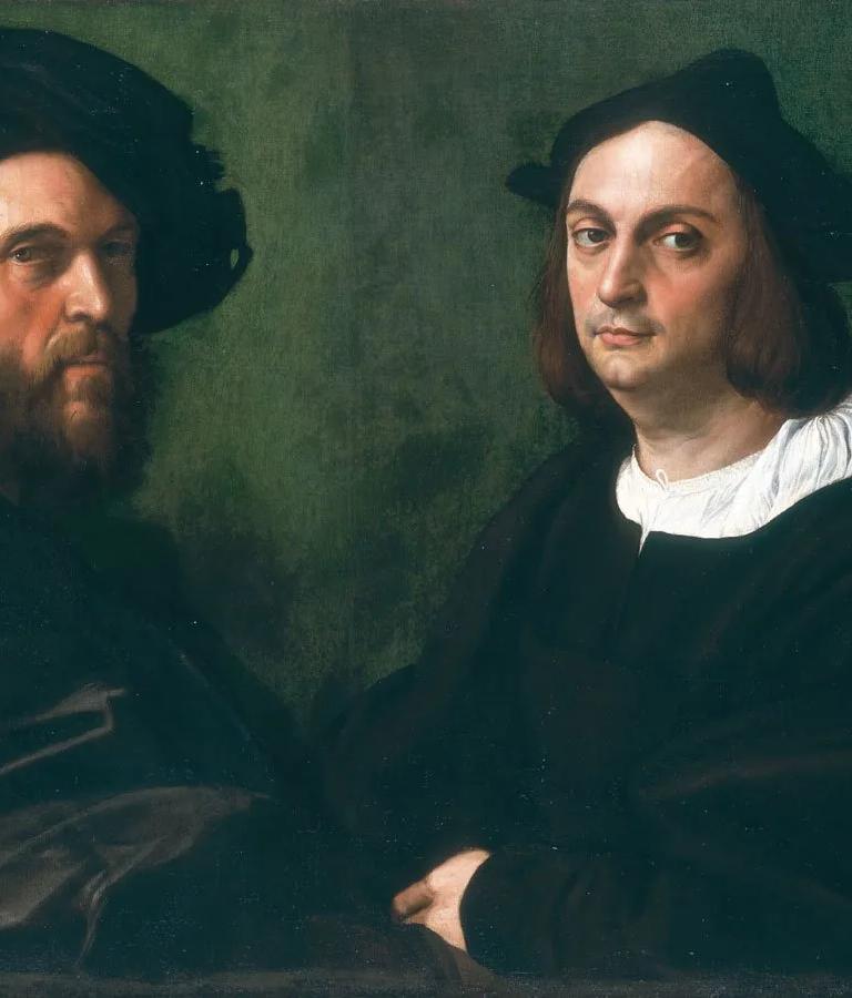 Raphael, Double Portrait of Navagero and Beazzano (c. 1516)