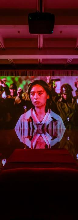 Film still from Diane Severin Nguyen's exhibition at Haus der Kunst