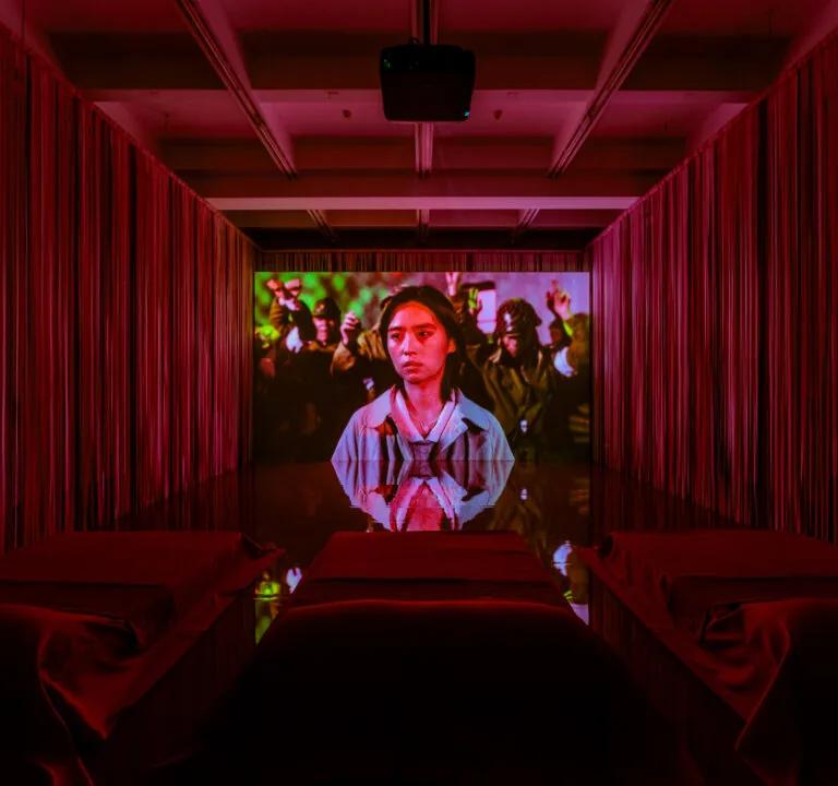 Film still from Diane Severin Nguyen's exhibition at Haus der Kunst