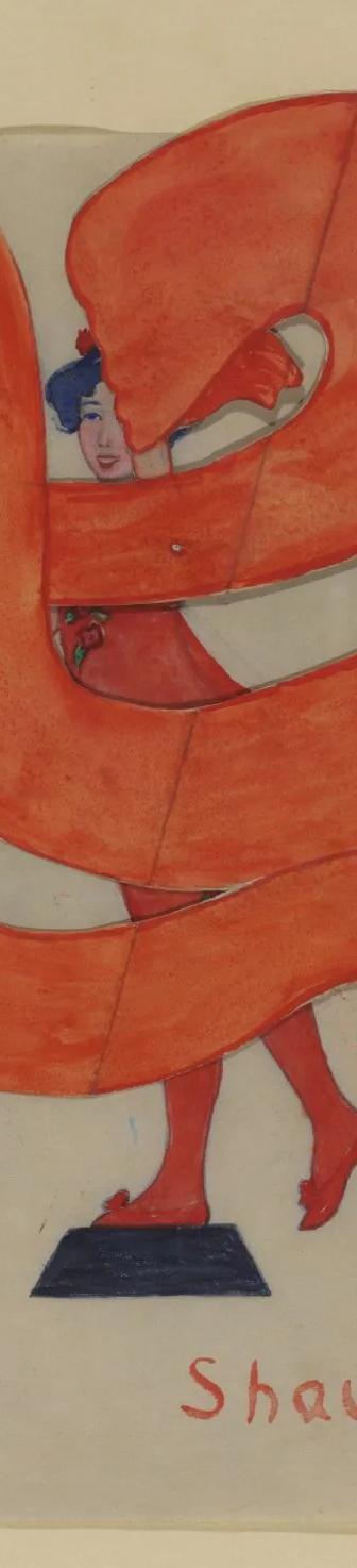 Toy design – Shawl Dance by Winifred Gill, c.1914–16, Omega Workshops