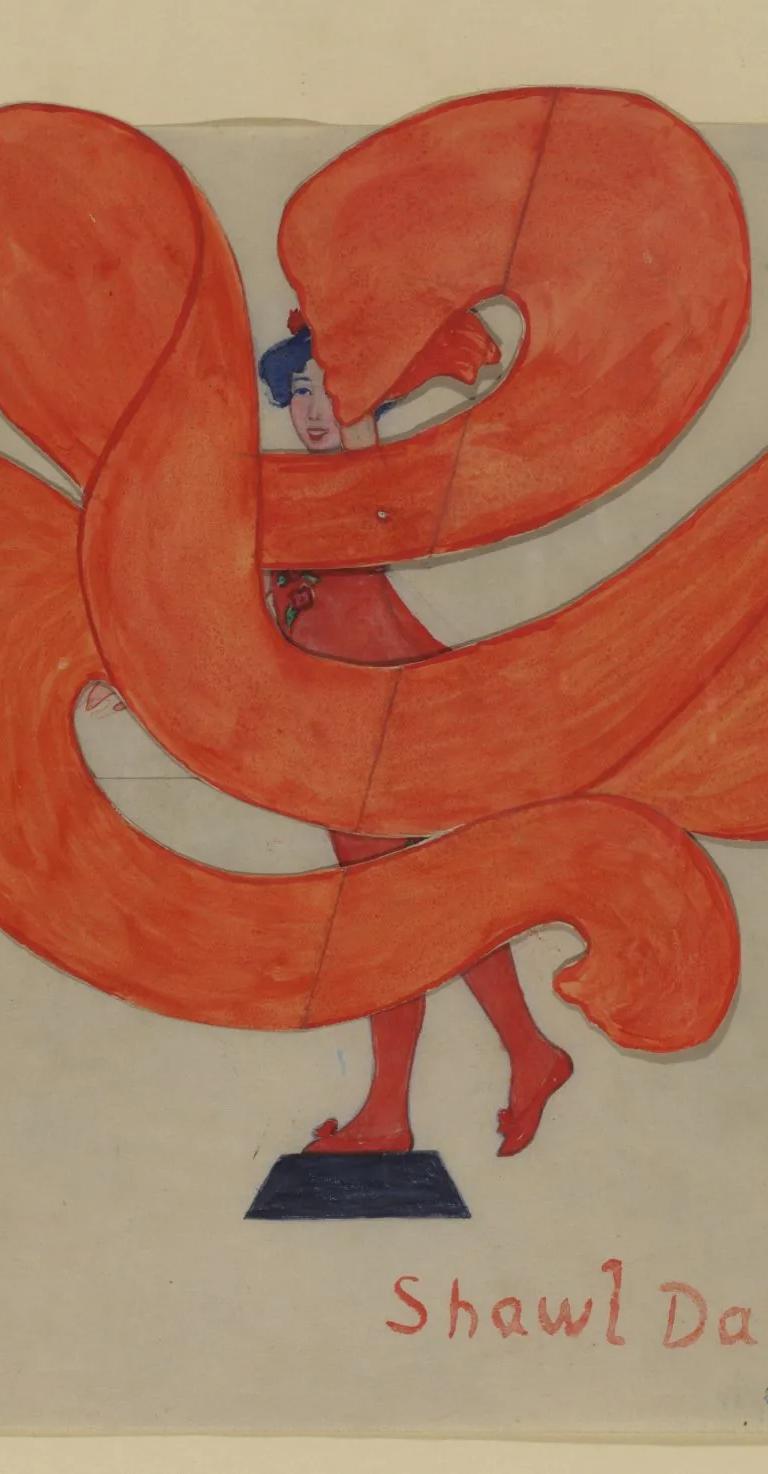 Toy design – Shawl Dance by Winifred Gill, c.1914–16, Omega Workshops