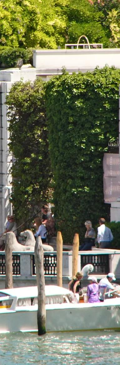 Palazzo Venier dei Leoni, home of the Peggy Guggenheim Collection, seen from the Grand Canal in Venice