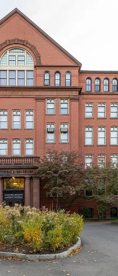 Exterior of the Harvard Museum of Natural History on Oxford Street, Cambridge, Massachusetts