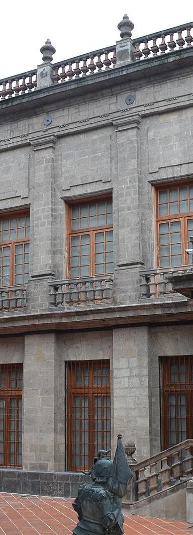Neoclassical facade of the Palacio del Conde de Buenavista, home of the Museo Nacional de San Carlos, Mexico City