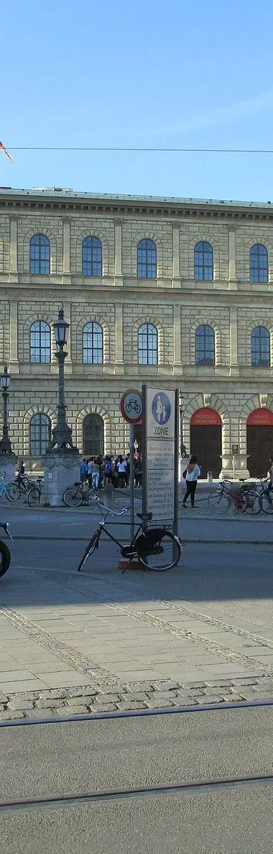 Exterior facade of the Munich Residenz, the former Wittelsbach royal palace