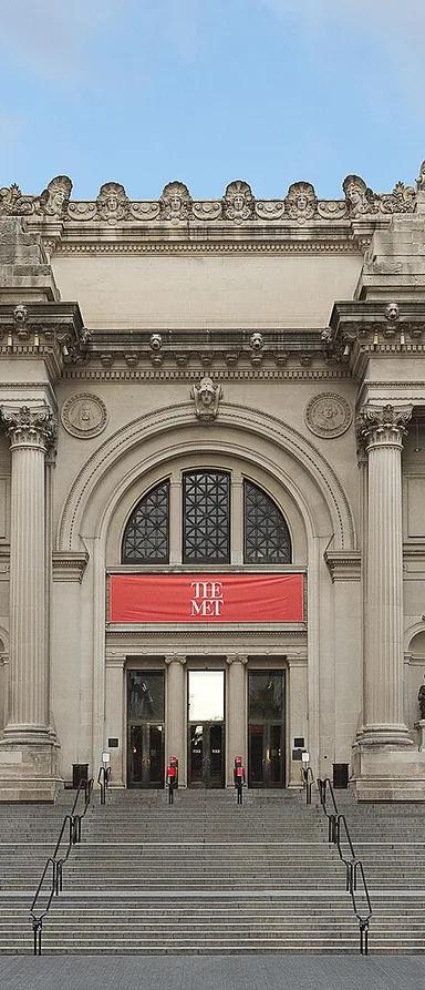 The Fifth Avenue Beaux-Arts facade of The Metropolitan Museum of Art, New York