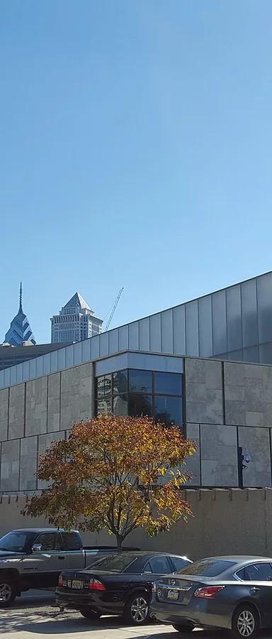 Exterior of the Barnes Foundation on the Benjamin Franklin Parkway, Philadelphia