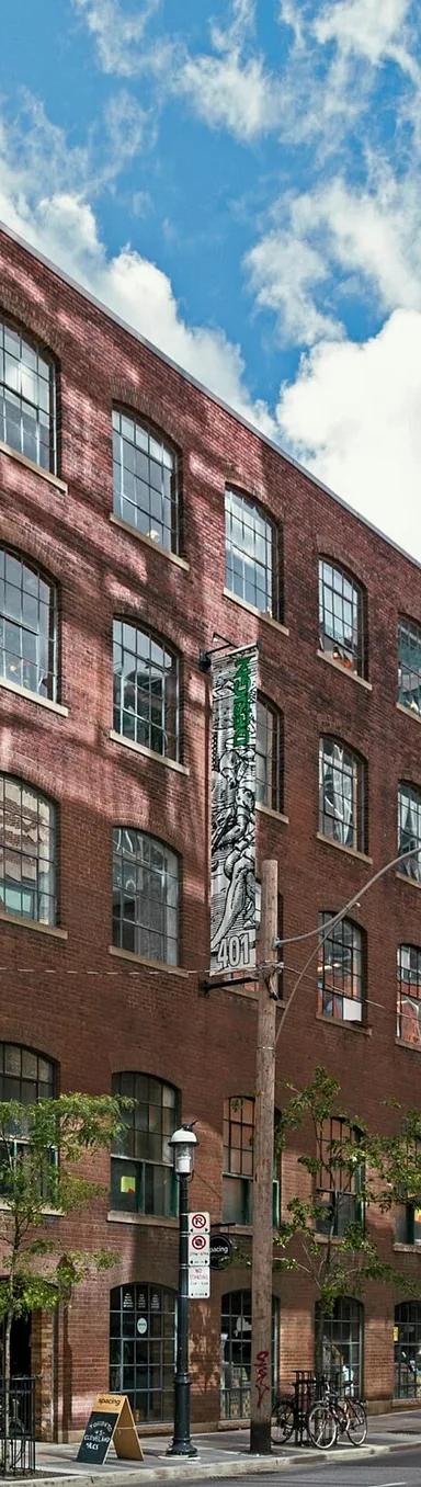 Northeast entrance of the 401 Richmond building in Toronto, home of Gallery 44