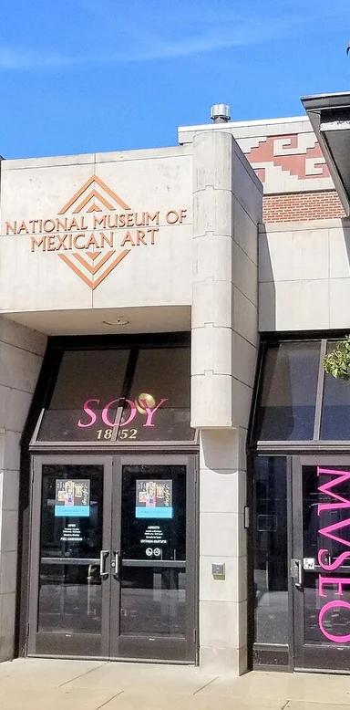 Entrance to the National Museum of Mexican Art in Pilsen, Chicago