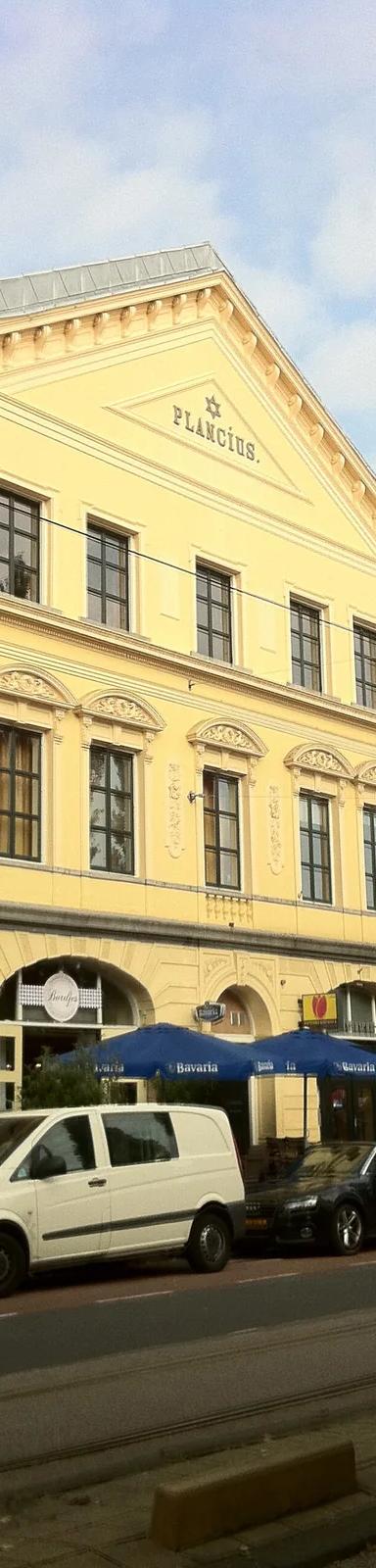 Exterior of the Plancius building housing the Verzetsmuseum in Amsterdam