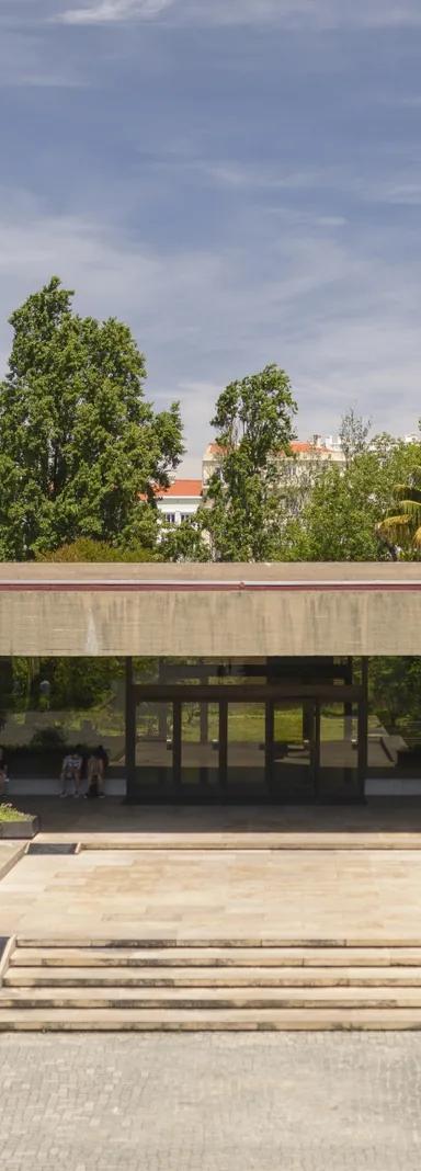 Main entrance of the Calouste Gulbenkian Museum in Lisbon