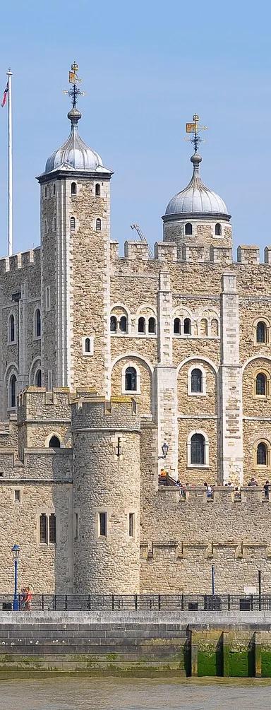 The Tower of London viewed from the River Thames