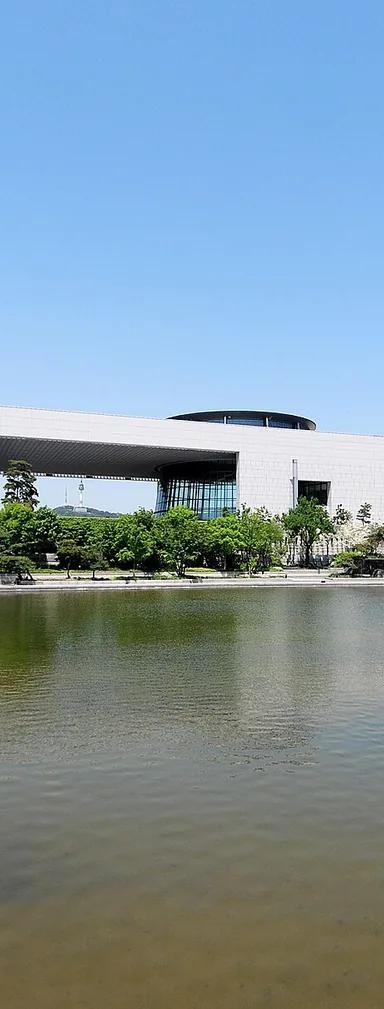 Exterior of the National Museum of Korea in Yongsan, Seoul