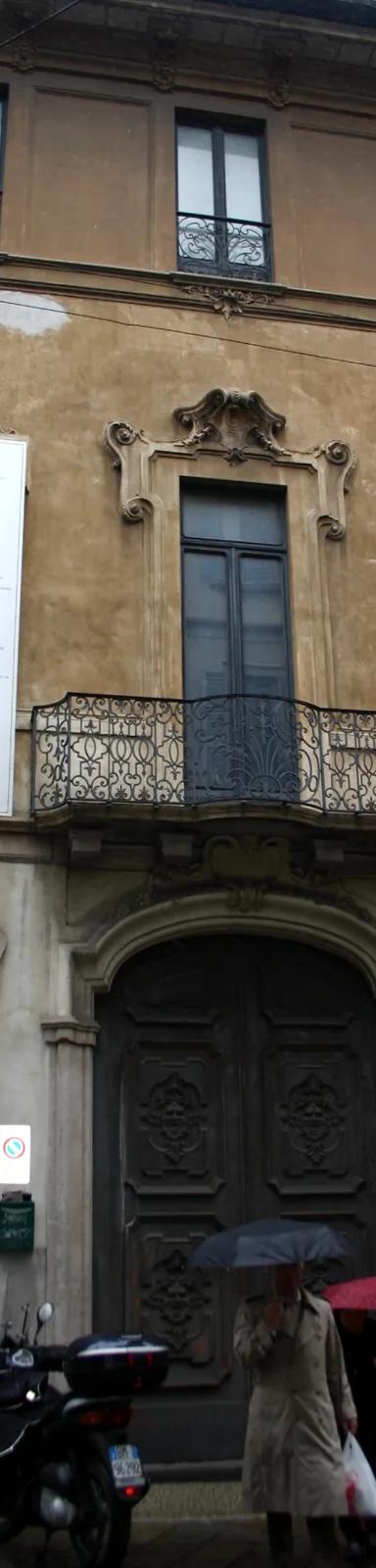 Facade of Palazzo Citterio on Via Brera, Milan