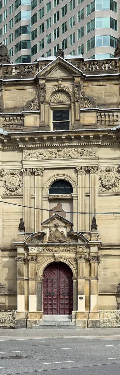 Exterior of the Hockey Hall of Fame, the former Bank of Montreal building at Yonge and Front Streets, Toronto