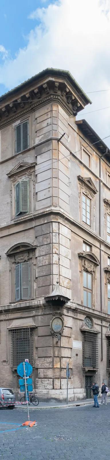 Facade of Palazzo Doria Pamphilj on Via del Corso, Rome