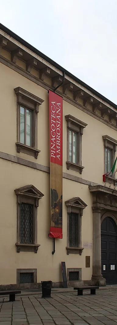Facade of the Palazzo dell'Ambrosiana on Piazza Pio XI, Milan