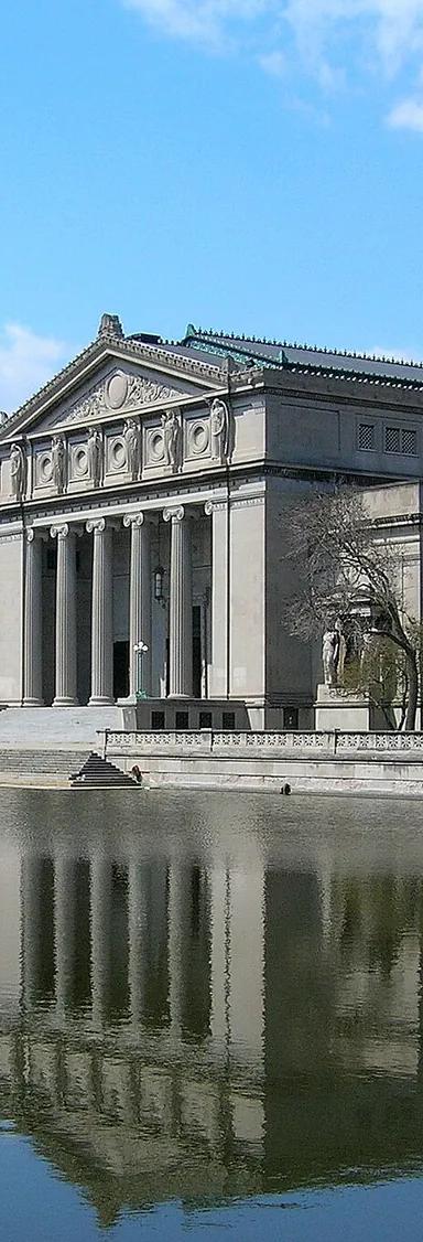 The Beaux-Arts exterior of the Griffin Museum of Science and Industry, the former Palace of Fine Arts of the 1893 World's Columbian Exposition, Chicago