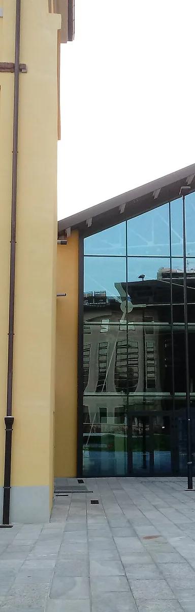 Exterior of the ADI Design Museum on Piazza Compasso d'Oro, Milan